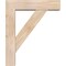 Ekena Millwork Traditional Block Smooth Bracket w/ Offset Brace, Douglas Fir, 5 1/2"W x 20"D x 24"H BKT0604X20X24TRA05SDF - alternate 3